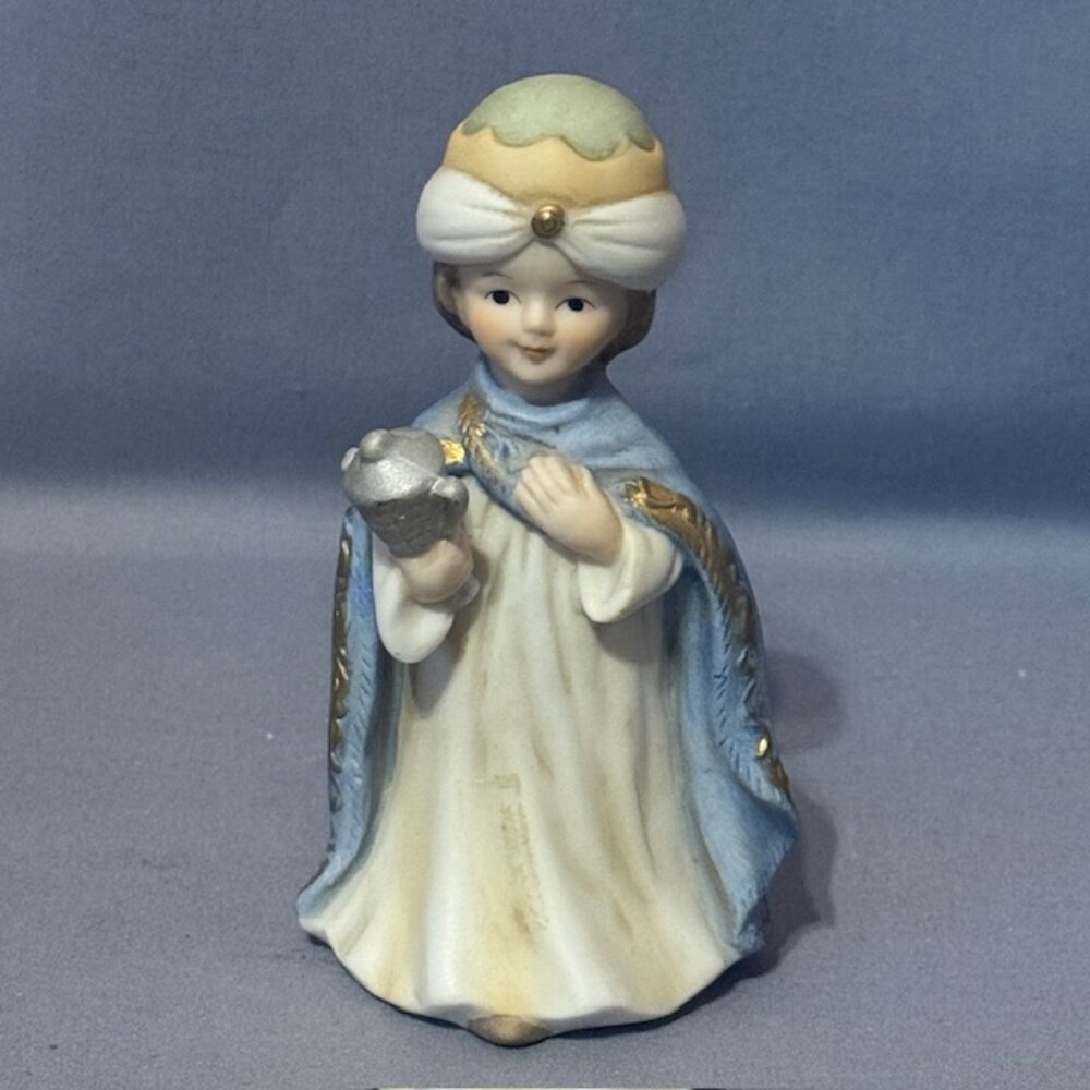Vintage Lefton Figurine Nativity Christmas 1986 Three 3 Kings Melchior Balthazar